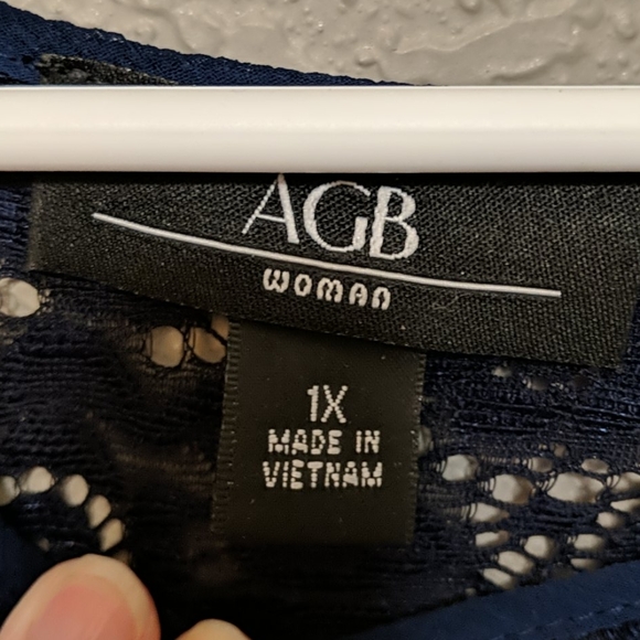 Navy peasant top - Picture 3 of 6